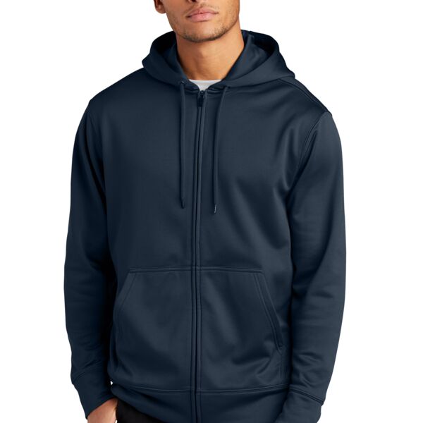 Sport Wick ® Fleece Full Zip Hooded Jacket Thumbnail