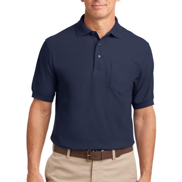 Port Authority® - Silk Touch™ Polo with Pocket. K500P  Thumbnail