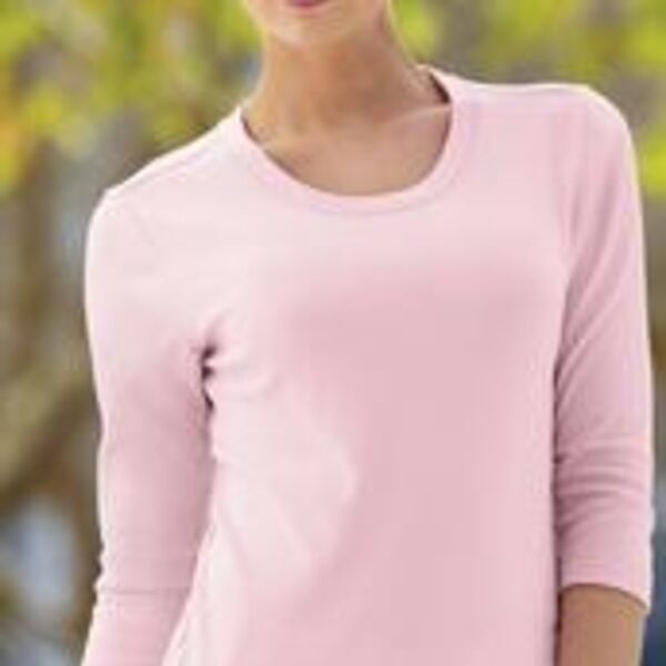 Port Authority® - Ladies Modern Stretch Cotton 3/4-Sleeve Scoop Neck Shirt. L517  Thumbnail