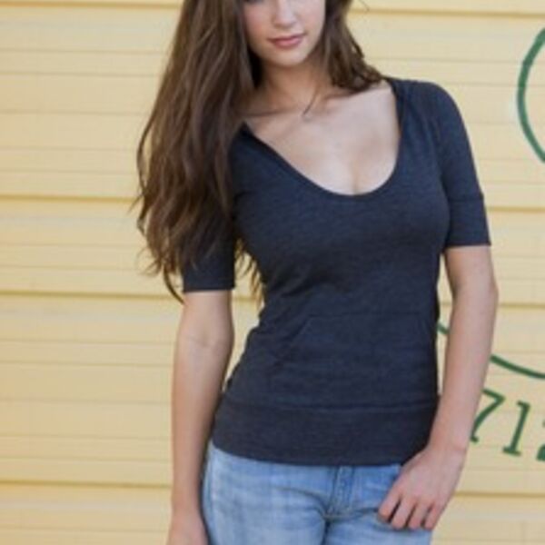 Distric Thread Juniors Tri-Blend Hoodie DT238 Thumbnail